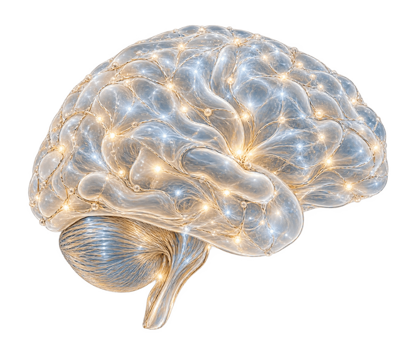 Leuchtendes neuronales Gehirn als Bild für Pixxis Studio-Gedächtnis